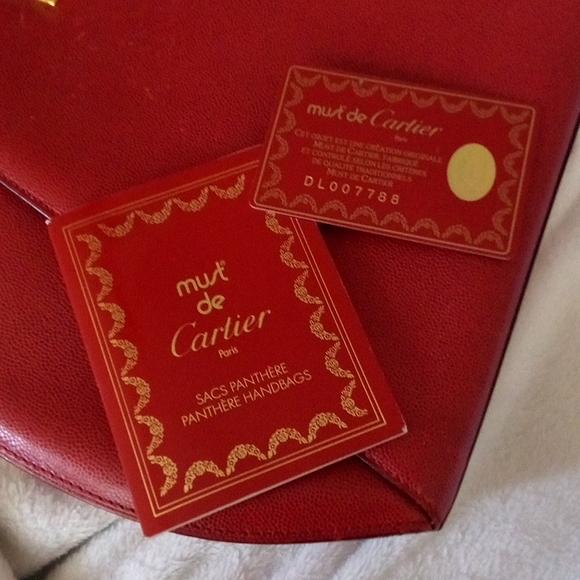 HOST PICK RARE Cartier Vintage PANTHERE line extra large shoulder bag style - Picture 17 of 17